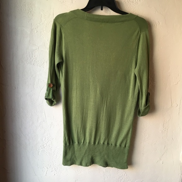 Fossil Medium Green Button-up Cardigan Flawed - Picture 3 of 5